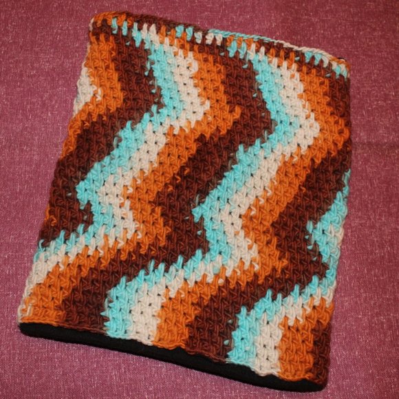 💥 Nirvanna Merino Wool Neckwarmer Br/Bl Unisex - Picture 1 of 4